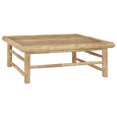 thumbnail image 3 of vidaXL 9 Piece Garden Lounge Set with Dark Grey Cushions Bamboo, 3 of 10