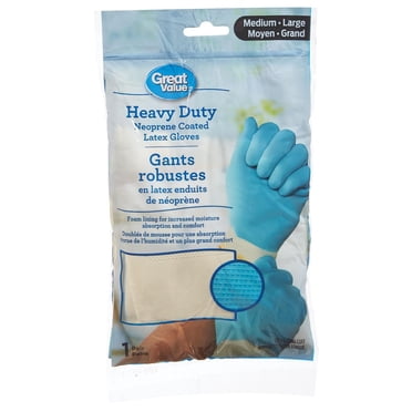 Great Value Heavy Duty Neoprene Coated Latex Gloves