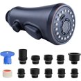 thumbnail image 1 of ORUYROP Pull Down Spray Head for Kitchen Faucet,3-Function Kitchen Sink Spray with 10 Adapters, Faucet Head Replacement Compatible with Moen, American Standard, Delta, Kohler Faucets Oil-Rubbe, 1 of 7