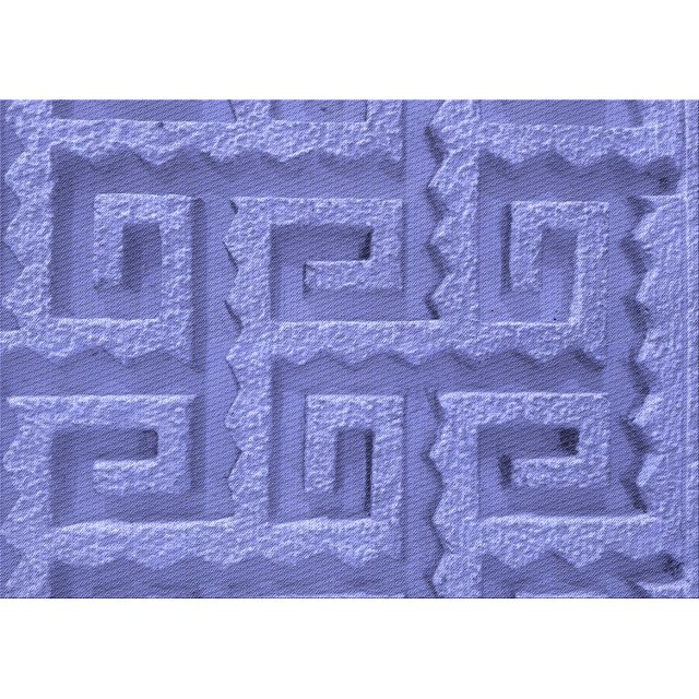 Ahgly Tapis Rectangulaire Lavable en Machine Intérieur Transitionnel Mimosa Violet, 7 Pieds x 10 Pieds