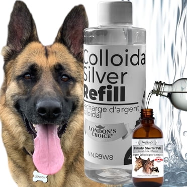 Colloidal Silver Spray Refill for Dogs & Cats, 10ppm Pet Hot Spot & Wound Care, Itch Relief Skin Treatment, 118ml (4oz) Refill Bottle