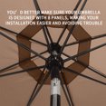 thumbnail image 4 of mmirethe 10 Umbrella Replacement Canopy 8 Rib Outdoor Patio Top Cover Waterproof STOCK No.05, 4 of 6