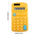 thumbnail image 3 of Pompotops Basic Standard Calculators Mini Digital Desktop Calculator With 8-Digit LCD Display, Battery Solar Power Smart Calculator Pocket Size For Home School For Kids Clearance, 3 of 3