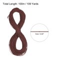 thumbnail image 2 of Uxcell Elastic Cord Heavy Stretch String Rope for Crafting DIY Sewing Hook Straps Camping Tie Down Strap Light Coffee 1mm x 100m, 2 of 5
