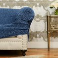 thumbnail image 5 of Housse de Sofa Sectionnel - Housse de Sofa d'Angle - Housses en Tissu Polyester Doux - Housse de Meuble Extensible Ajustée en 1 Pce - Microfibra Collection - Bleu (Sofa d'Angle), 5 of 5