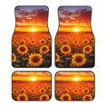 thumbnail image 1 of Kdxio Sunset Golden Sunflower Field Print Car Floor Mats Universal SUV Front Rear Floor Foot Mats 4-Piece Full Set with Non-Slip Rubber Backing Car Accessories for Most Cars, 1 of 7