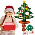 thumbnail image 4 of Interactive Felt Christmas Tree for , Holiday Decor Play Set with Removable Ornaments, Creative Toddler Activity for Family Fun, Festive Wall Hanging Decorations for Children's Room, 4 of 6