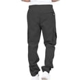 thumbnail image 3 of jsaierl Cargo Pants for Men Casual Outdoor Tactical Pants Drawstring Lightweight Solid Hiking Work Pants with Multi Pockets, 3 of 7