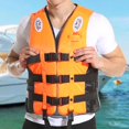 thumbnail image 3 of S SERENABLE 360 degree Reflective Life Jacket Swimwear Swim Vest for Floating Kayaking Rafting 3XL Orange, 3 of 9