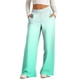 thumbnail image 1 of Pants for Women, Womens Fashionable Striped Printed Drawstring Wide Leg Pants, 1 of 5
