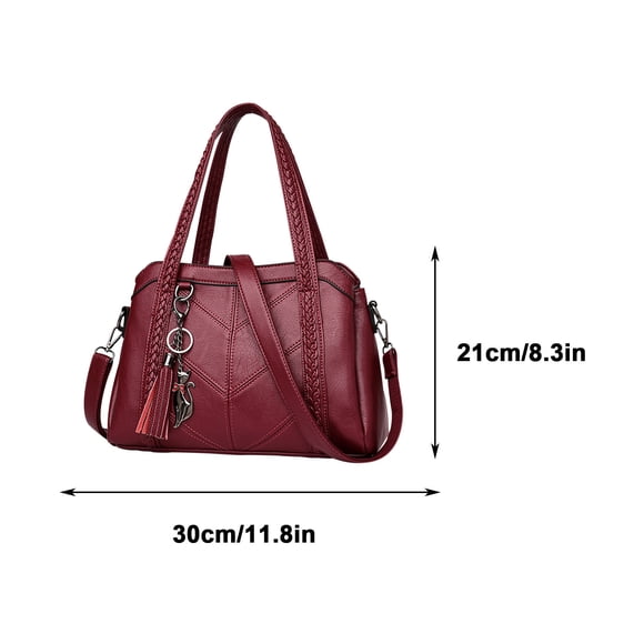 Rbaofujie Mens Messenger Bag Tote Bag for Women Ladies Large Capacity Handbag Soft Leather Woman Messenger Bags Luxury Purses Crossbody Handbags Cute Messenger Bag