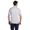 thumbnail image 2 of Hanes Cotton-Blend Men`s Jersey Polo, M, Ash, 2 of 2