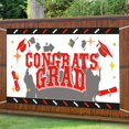 thumbnail image 2 of 1Pcs Backdrop Banner Super Soft Wear Resistant Polyester Congrats Grad Party Banner Decorations  Photography Prop for School, 2 of 10