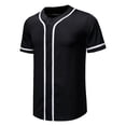 thumbnail image 2 of Birdeem Shirts for Men Men Casual Short Sleeve Patchwork Baseball Button Shirt Tops Blouse, 2 of 12