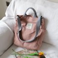 thumbnail image 1 of Canvas Tote Bag Simple Easy Matching Woman Satchel Luxury Handbags Large Capacity Student Shoulder Bag, 1 of 7