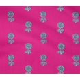 thumbnail image 4 of oneOone Cotton Flex Fabric Floral Block Printed Fabric 1 Yard 40 Inch Wide, 4 of 4