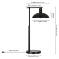 thumbnail image 2 of Henn&Hart 12.5"W Metal Table Lamp in Blackened Bronze Finish, 2 of 7