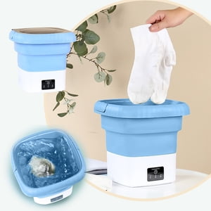 EGNMCR Portable Washing Machine Foldable Mini Washing Machine Small Washing Machine For Underwear Baby Clothes Suitable For Apartments Dormitories Camping Travel Portable washing machines