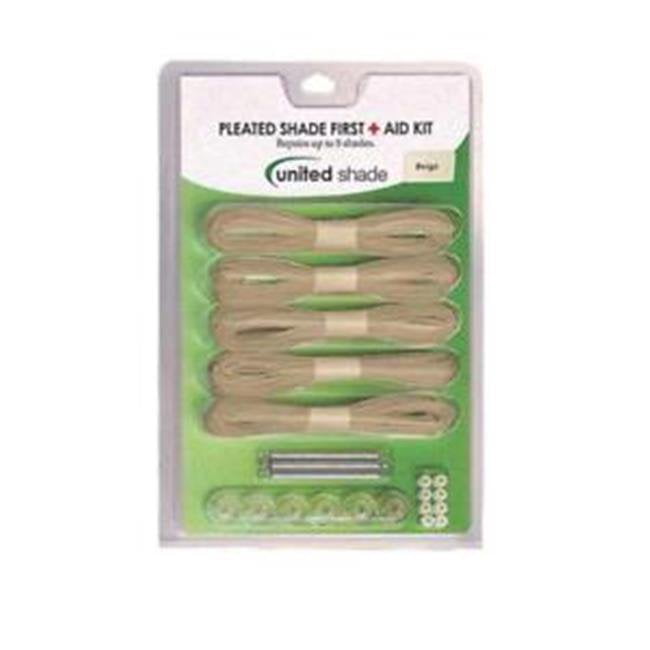 United Shade 650004 Pleated Shade First Aid Kit, Beige
