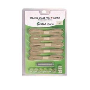 United Shade 650004 Plissé Shade Trousse de premiers soins et n°44; Beige