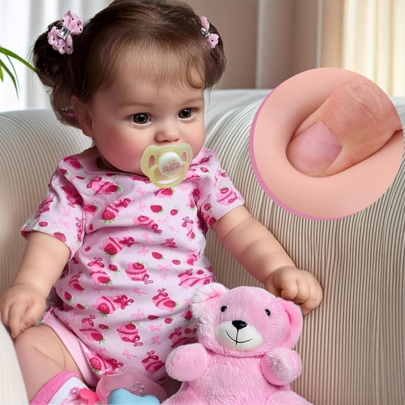 RSG Lifelike Reborn Baby Dolls - 20Inch-Real Baby Feeling Realistic-Newborn Baby Doll Adorable Smiling Real Life Baby Dolls with Gift Box for Kids Age 3