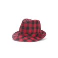 thumbnail image 2 of Chapeau Fedora Trilby à Carreaux - Rose Vif, 2 of 2