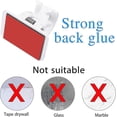 thumbnail image 4 of Adjustable Tension Rod Extendable Spring Curtain Rod With Self Adhesive Hook For Closet, White, Length 15.7 To 27.5 Inch (2), 4 of 5
