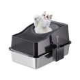thumbnail image 1 of Stainless Steel Litter Box with Lid, Enclosed Litter Box with Cat Litter Mat and Scoop, Extra Large High Sided Cat Litter Trays Easy Clean Detachable, 1 of 7
