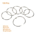 thumbnail image 3 of Unique Bargains Detachable Binder Rings, Metal Clips, Silver Tone, 100 Pack, 3 of 5