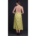 thumbnail image 3 of Bimba Feuilles Été Vacances Fête Col Licou Tenue de Plage Femme Dos Nu Robe-Grand, 3 of 6