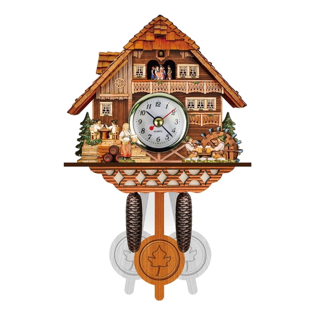 fastboy Traditional Black Forest Chalet Clock For Charming And Timeless Décor Cuckoo Clock Easy To Read CM011