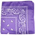 thumbnail image 1 of Mechaly Paisley Polyester Unisex Bandanas - 12 Pack - Dozen Wholesale (Purple), 1 of 2