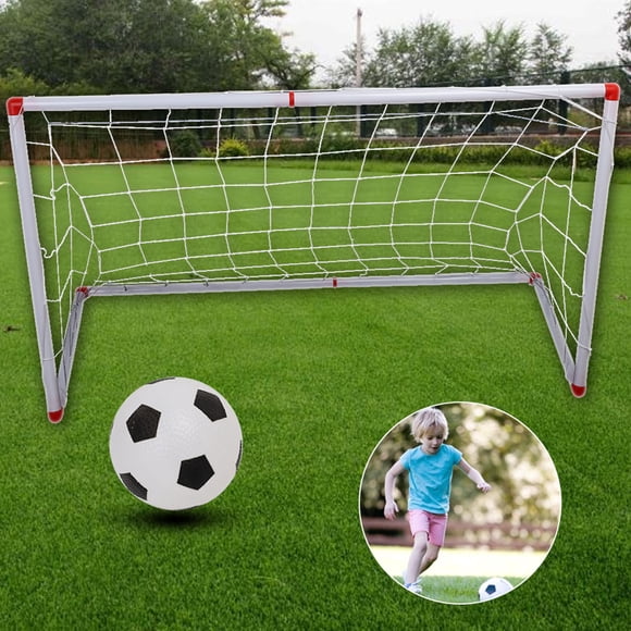 Backyard Soccer Goal,Kids Soccer Goal with Ball and Pump Portable Soccer Set for Kids and Youth