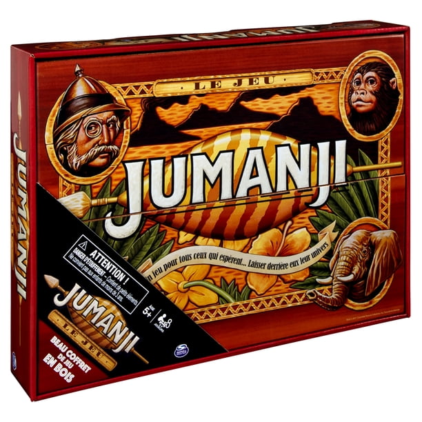 Deluxe Wood Jumanji Classic Retro '90s Game (French Language Only