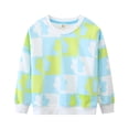 thumbnail image 1 of QUDDERR Chandail à Manches Longues pour Tout-Petits Filles, Imprimés Mignons, Hauts à Enfiler, Printemps Automne, Chandails à Col Rond pour 2-7 Ans, 1 of 9