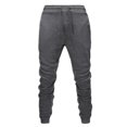 thumbnail image 1 of RXIRUCGD Men's Solid Color Pocket Drawstring Casual Youth Versatile Sports Oversized Pants, Dark Gray, Size: L, 1 of 6