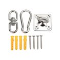 thumbnail image 2 of Swivel Swing Hangers, 551LB Load Capacity Anti Rust Firm Connection Swing Ceiling Mount Set  for Yoga Hammock, 2 of 8