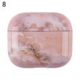 thumbnail image 2 of Protective Case Dust-proof Anti-fall Ultra-thin Marble Pattern Bluetooth-compatible Earphone Protective PC Sleeve for AirPods 3, 2 of 8