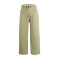 thumbnail image 4 of FNFYFH Clearance Women's Linen Pants for Summer Breathable Solid Color, 4 of 9