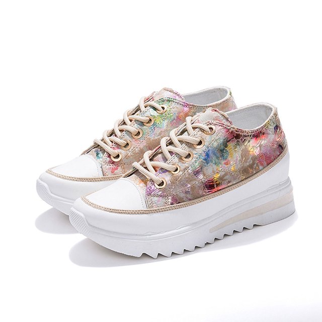 LSLJS Chaussures Espadrilles pour Femmes à la Mode Décontractées à Semelle Compensée Confort Plateforme à Semelle Épaisse, Espadrilles pour Femmes