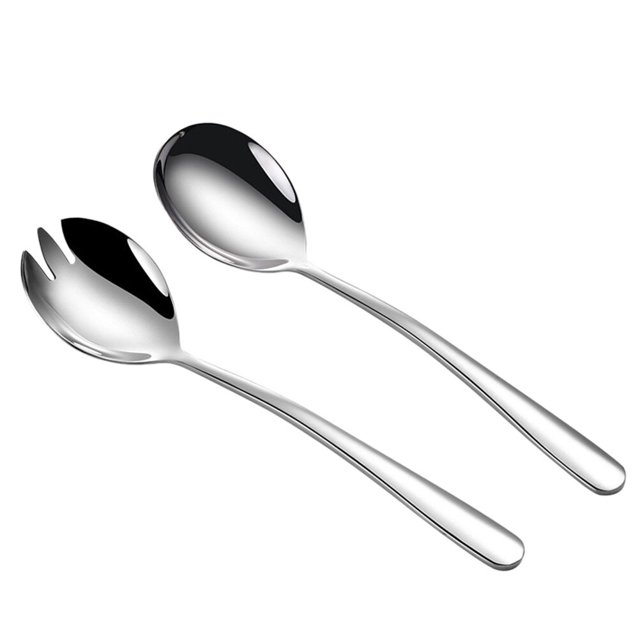 Shisuyan Salad Serving Flatware Stainless Steel Silver 1Set 7.9x1.9x0.4In