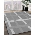 thumbnail image 3 of Ahgly Tapis d'Intérieur Lavable en Machine Carré Gris Nuage Gris, 5 Pieds Carré, 3 of 7