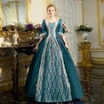 thumbnail image 2 of Robes Style Gothique pour Femmes Robe Midi Élégante Manches Longues Évasées Robe Trapèze de Soirée Grande Taille, 2 of 5