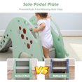 thumbnail image 4 of Patiojoy Kids Giraffe Slide Baby Play Climber Slide Set with Basketball Hoop Green, 4 of 5