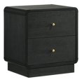 thumbnail image 1 of Cavelle 2-drawer Nightstand Bedside Table Black, 1 of 14