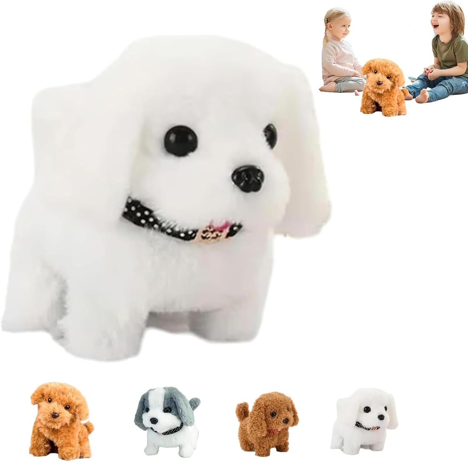 Generic 2025 New Realistic Robot Puppy, Ai Robotic Dog, Walking, Barking, Tail Wagging (Dog C)