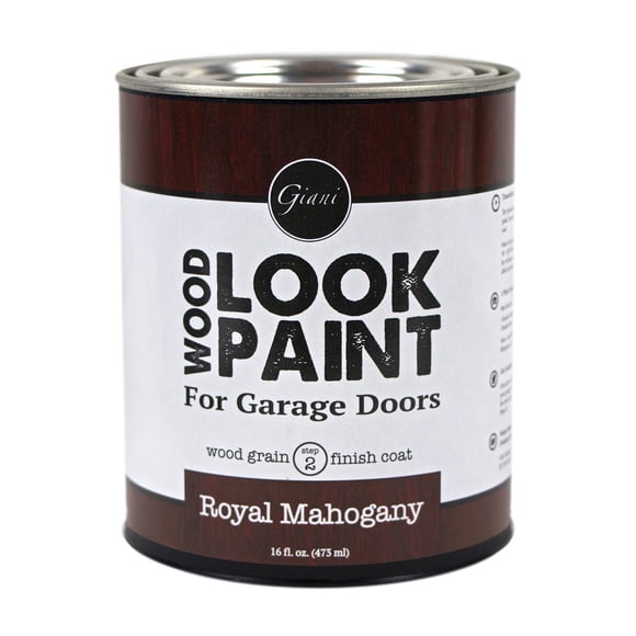 Giani Peinture Aspect Bois pour Portes de Garage - Couche de Finition Grain de Bois Étape 2, Pinte (Acajou Royal)