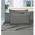thumbnail image 2 of Mocassi ® Ensemble de Draps de Luxe en Microfibre Brossée 1500 Fils, Collection Prestige, Grand Lit, Gris, 2 of 2
