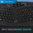 thumbnail image 2 of Adesso French Canadian Ergonomic Desktop Keyboard, 2 of 11