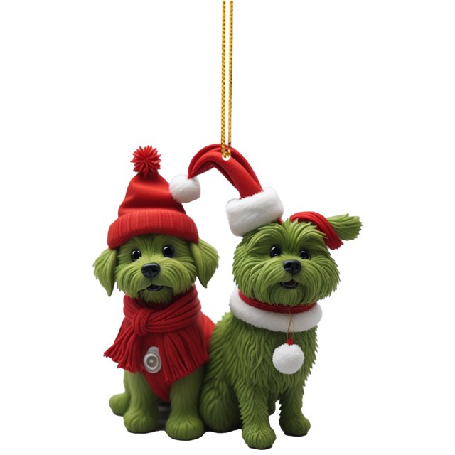 TopLLC Christmas Tree Decoration Acrylic Flat Car Pendant on Clearance